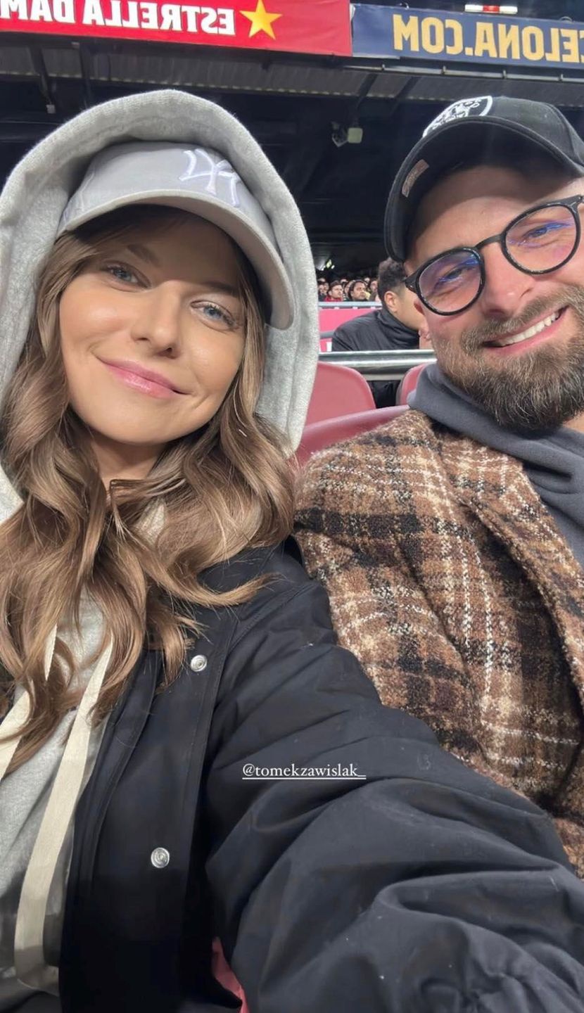 Anna Lewandowska kibicuje Robertowi w meczu z Sevillą