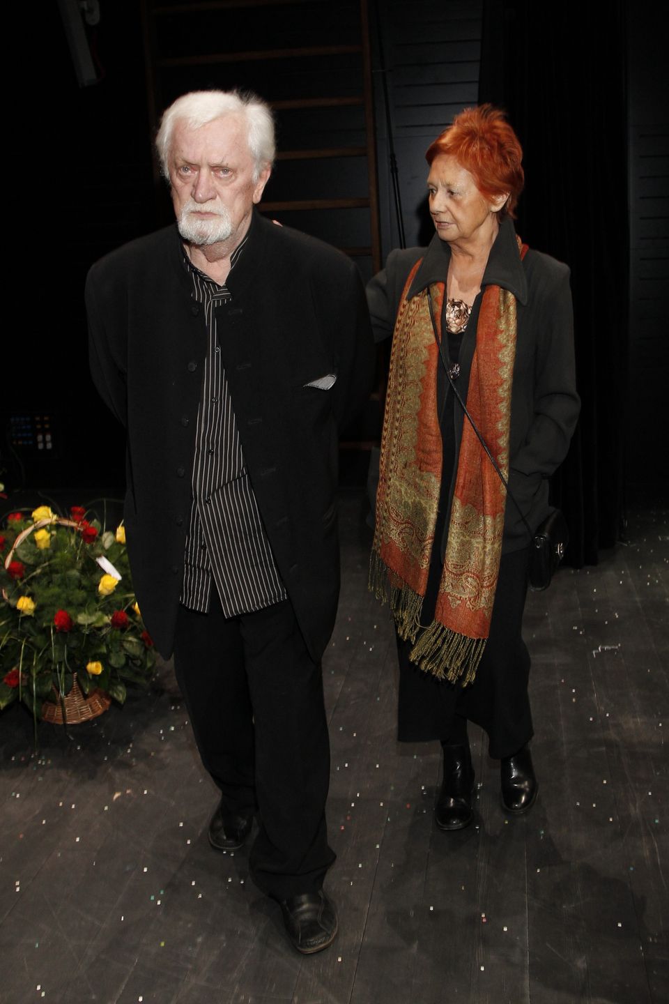 Marian Kociniak z żoną w 2011 roku