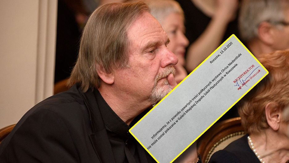 Chris NiedenthalPrace Chrisa Niedenthala nie mogły zostać wystawione w Galerii Miejskiej Zespołu Sztuk Plastycznych w Rzeszowie 