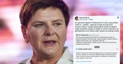 Szydło opublikowała wpis. Zobaczcie, co się pojawiło obok