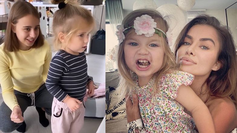 Oliwia Bieniuk bawi się z córką Natalii Siwiec