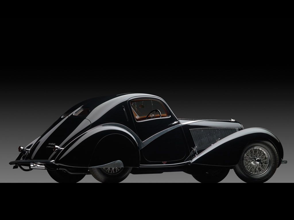 1936 Delahaye Type 135 Competition Court Teardrop Coupé by Carrosserie Figoni et Falaschi