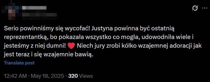 Komentarze po głosowaniu jurorów podczas Eurowizji
