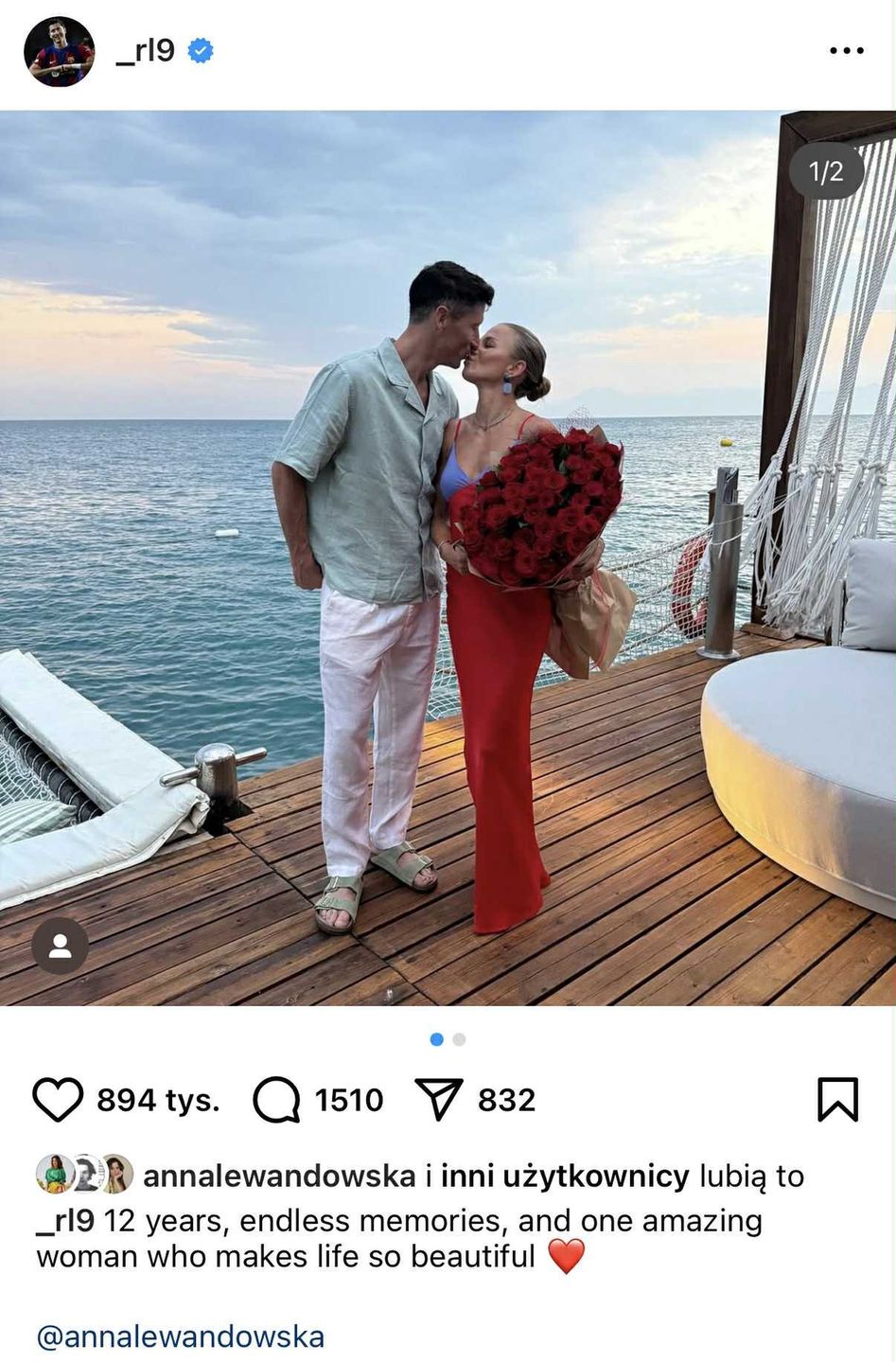 Robert Lewandowski, Anna Lewandowska