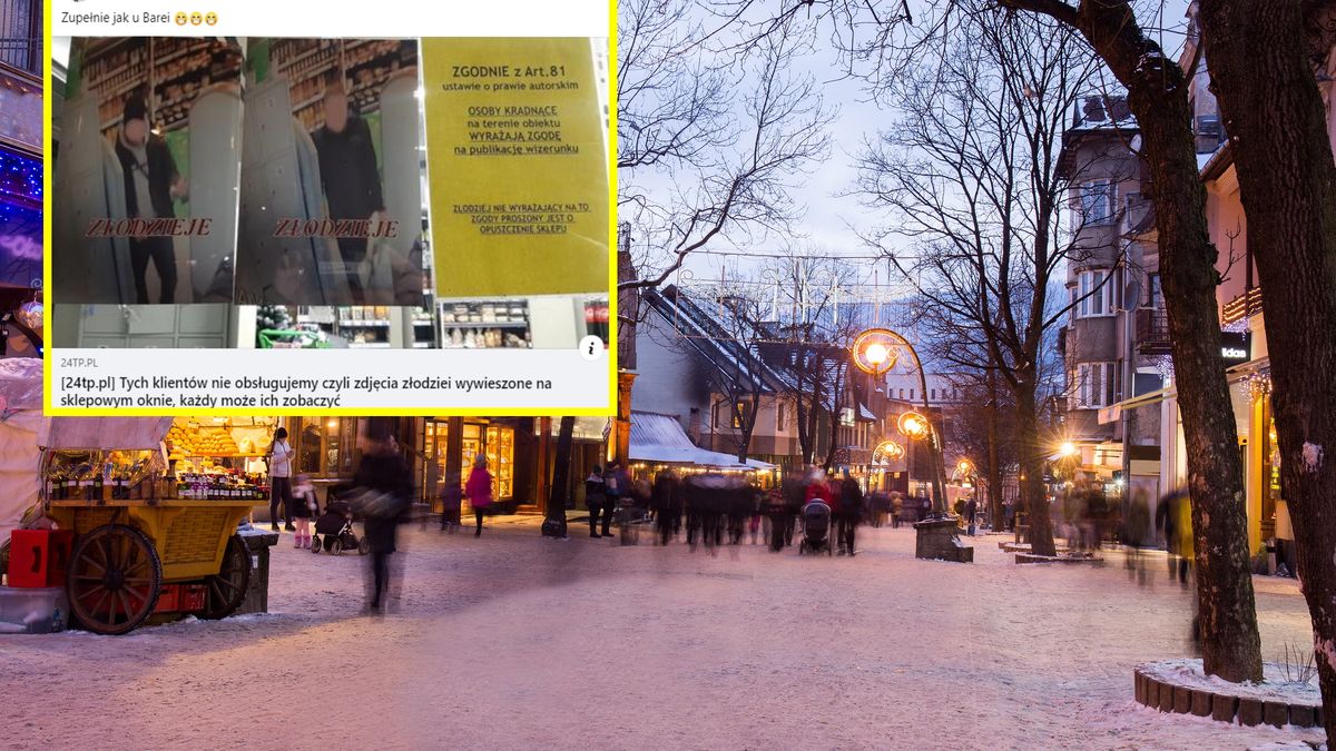 Właściciele sklepu w Zakopanem w dość nietypowy sposób ścigają złodziei 