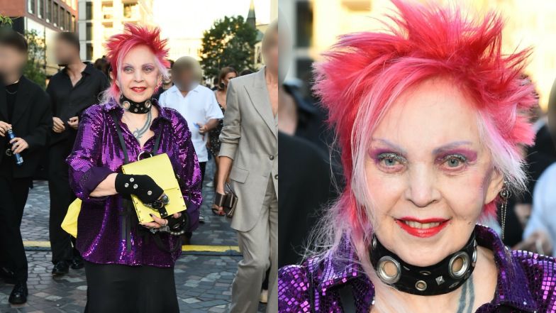 Krystyna Mazurówna na pokazie Paprocki & Brzozowski