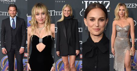 Tłum gwiazd na premierze "Avengers: Endgame": Scarlett Johansson, Miley Cyrus, Gwyneth Paltrow, Natalie Portman, Bradley Cooper... (ZDJĘCIA)