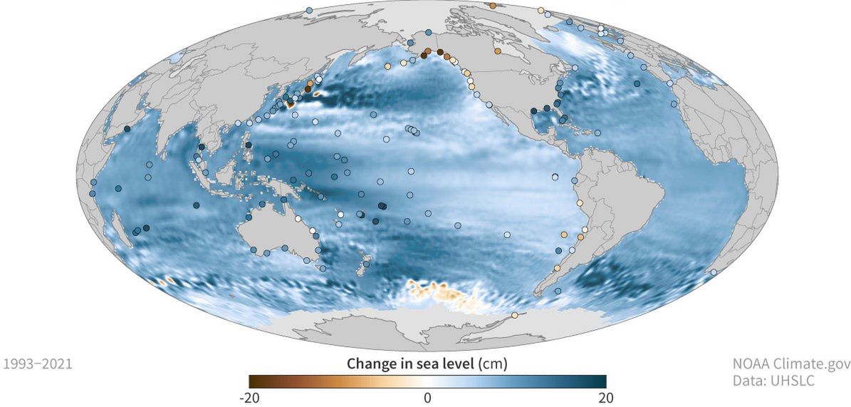 NOAA: stężenie gazów cieplarnianych i poziom morza osiągnęły kolejne rekordy w 2021 r.