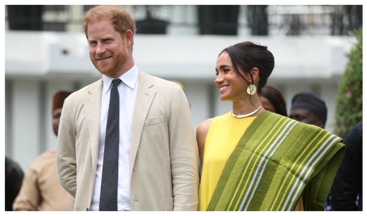 Meghan Markle stunned in a bright yellow dress.