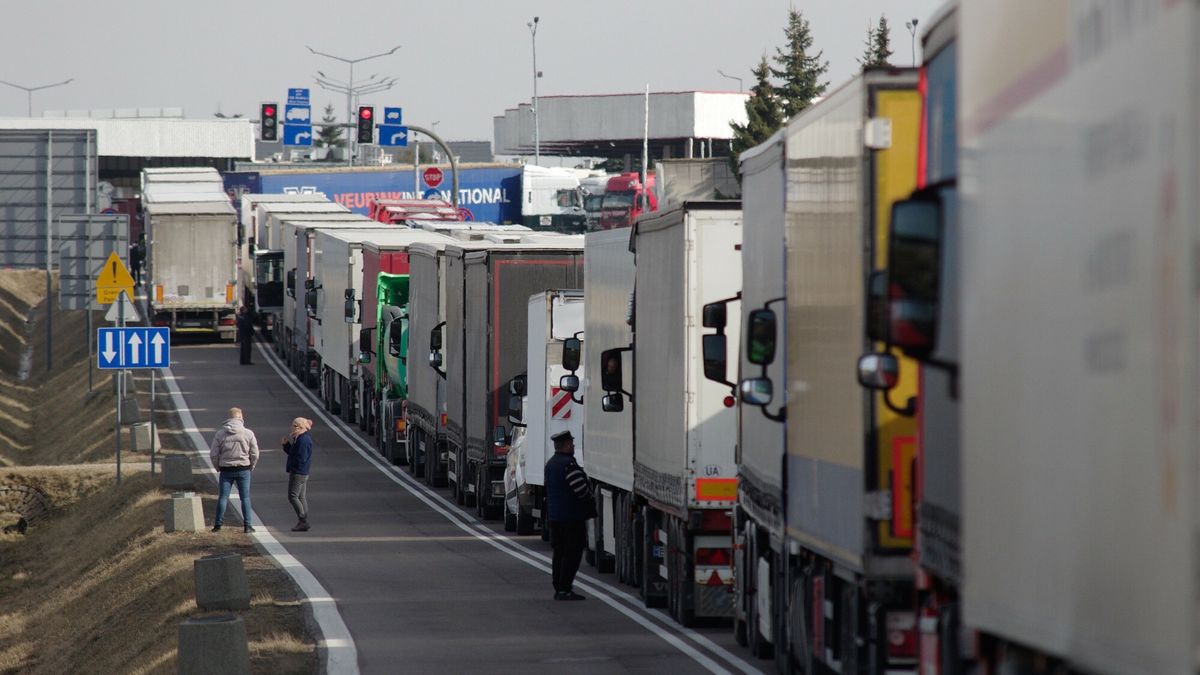 Przejście graniczne z Białorusią Ciężarówki