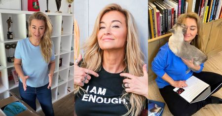 Tak mieszka Martyna Wojciechowska PO ROZSTANIU z Przemkiem Kossakowskim: dużo zieleni, pokaźna biblioteczka, skromny salon... (ZDJĘCIA)