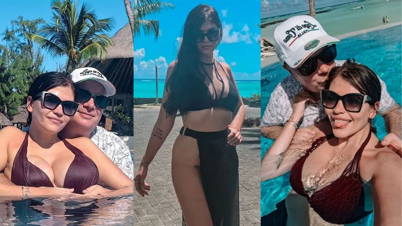 Krzysztof Skiba na wakacjach z żoną