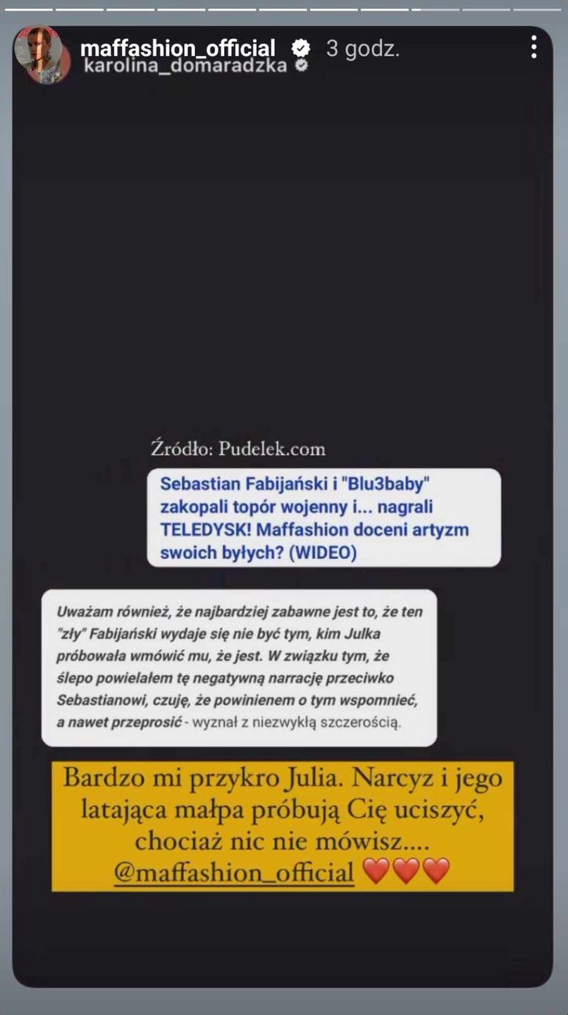 Maffashion o współpracy Fabjańskiego i "Blu3baby": "Rozpadłam się na KAWAŁKI"
