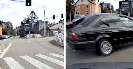 Kierowca bmw wyjechał na czerwonym świetle. Świadek oszukał przeznaczenie