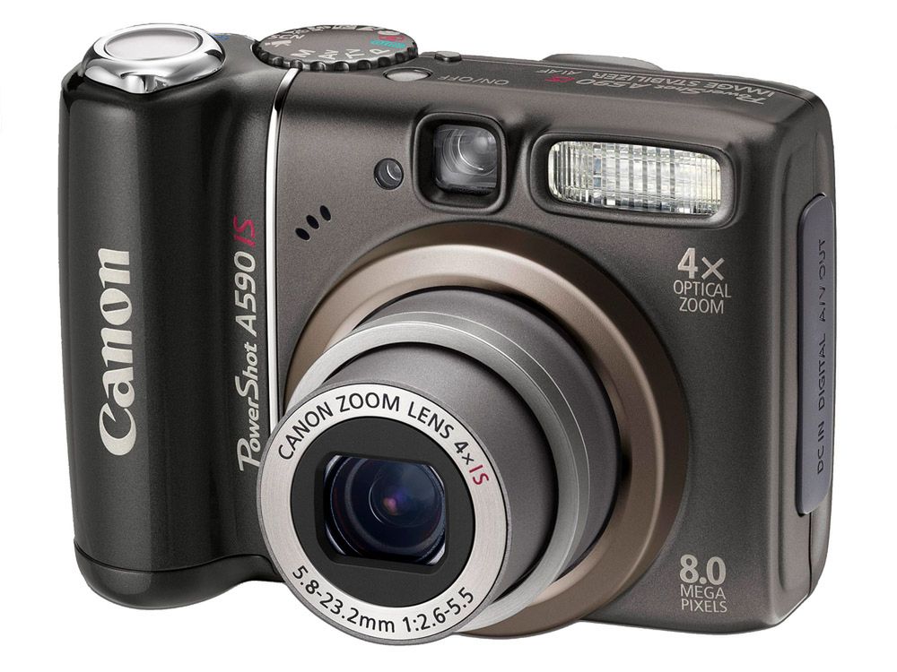 Canon PowerShot A590 IS to model z 2008 roku