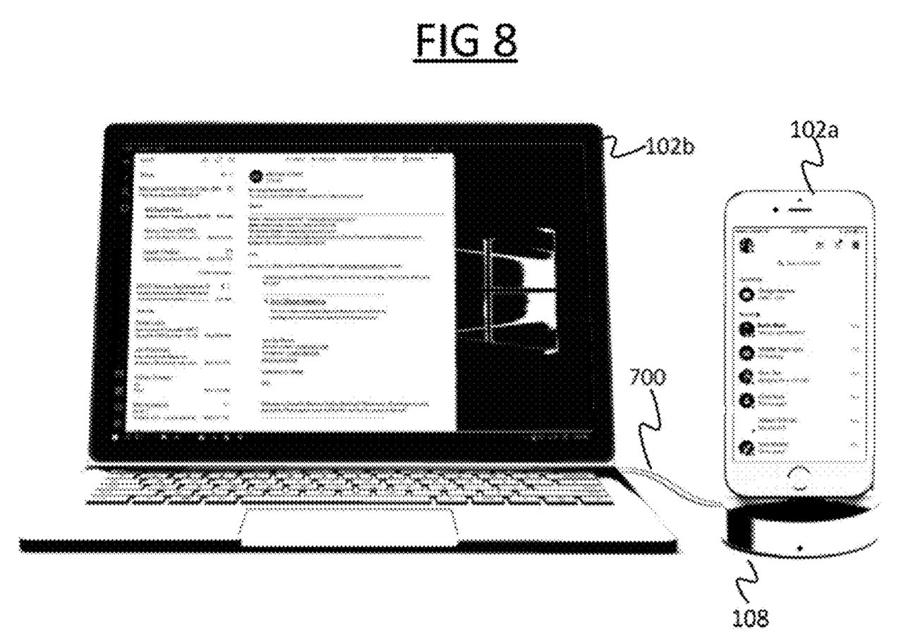 Stacja dokująca do iPhone'a ma być zgodna z Windowsem 10, fot. zgłoszenie patentowe Microsoftu.