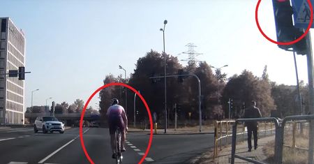 Wideo z Katowic. Wstyd dla wszystkich polskich rowerzystów