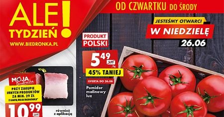 Biedronka nowa gazetka 23.06-29.06. Promocje Biedronka od czwartku 23 czerwca