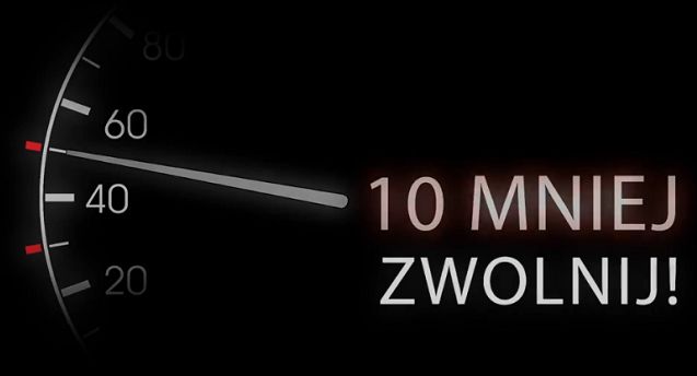 „10 mniej. Zwolnij” w kampanii przeciw nadmiernie szybkiej jeździe (wideo)