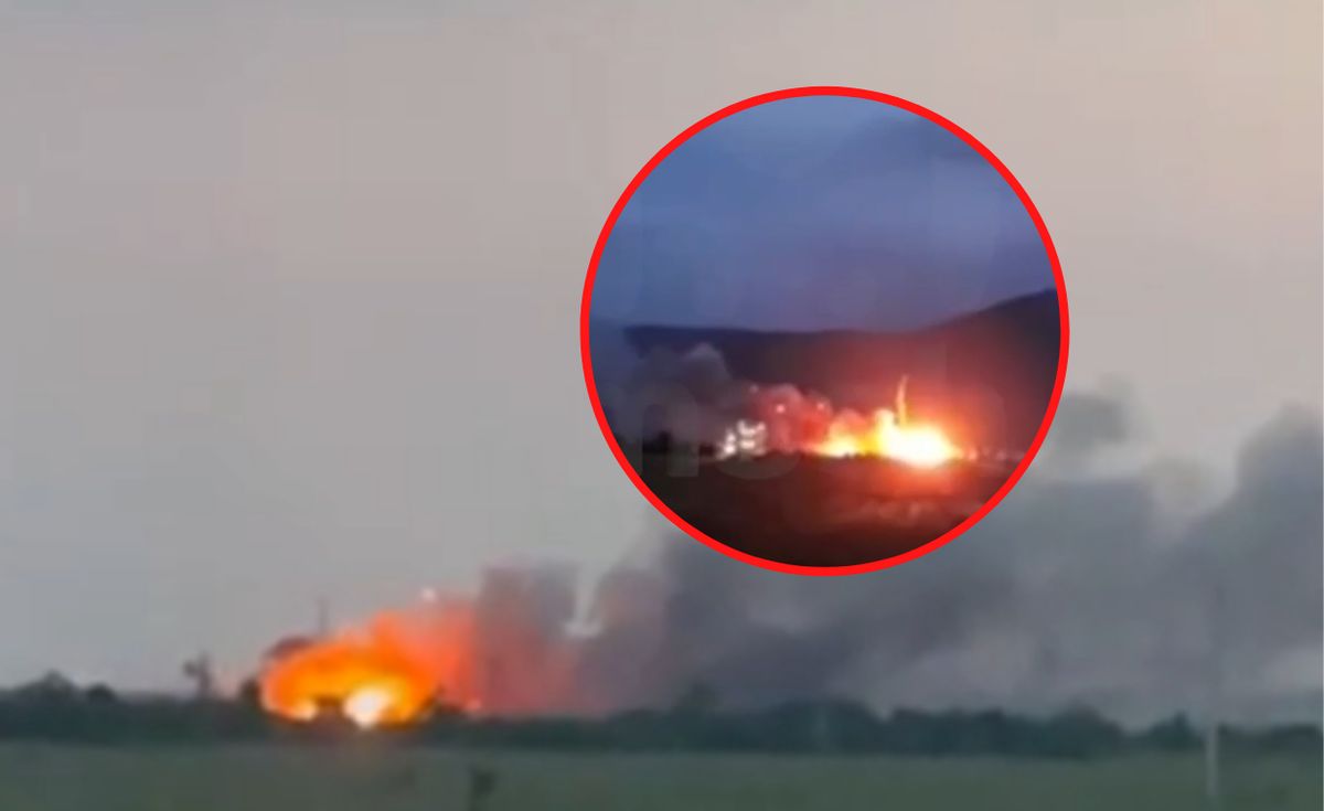 Ewakuacja na Krymie. Pożar w rosyjskiej bazie wojskowej