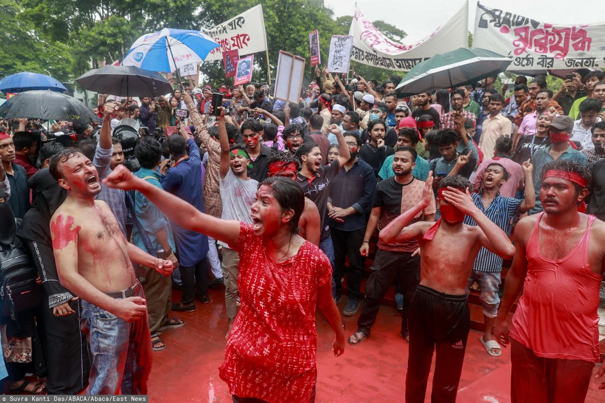 antyrządowe protesty, bangladesz, godzina policyjna, demonstracje, studenci, protesty Zabili już 300 osób. Rośnie liczba ofiar masakry w Dhace