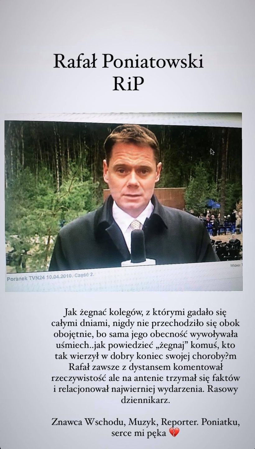 Nie żyje Rafał Poniatkowski