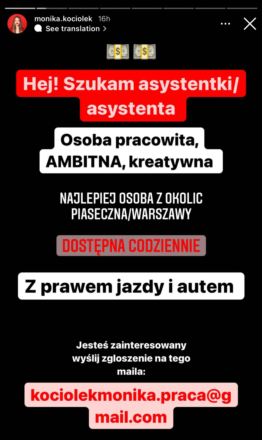 Czy Monika Kociołek odchodzi z Team X? Oferta pracy