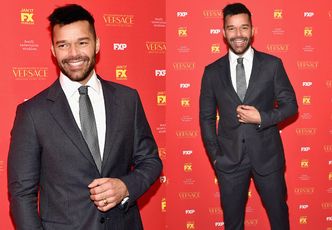 Przystojny Ricky Martin na premierze serialu o zabójstwie Gianniego Versace (ZDJĘCIA)