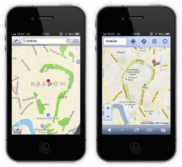 Mapy Apple pobierają znacznie mniej danych niż mapy Google'a