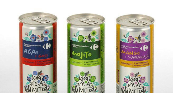 Carrefour wprowadza swoją markę napojów energetycznych dla kobiet