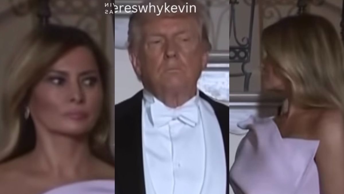 Melania Trump niezadowolona z dotyku męża
