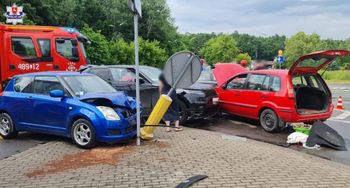Zignorowała znak STOP. Trzy kobiety zderzyły się na skrzyżowaniu