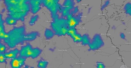 Lubelskie: Intensywny deszcz i burze w naszym regionie. Sprawdź, gdzie aktualnie pada