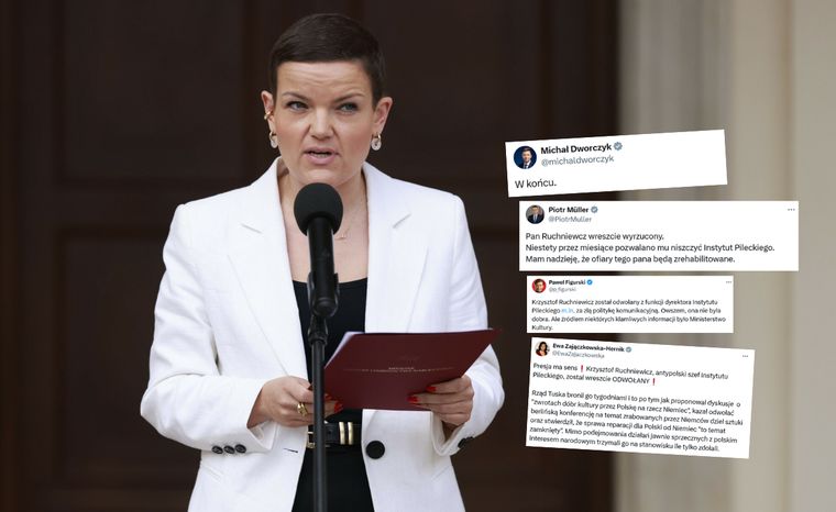 wiadomości,aktualności,WP Wiadomości Afera w Instytucie Pileckiego. Komentują decyzję ws. Ruchniewicza