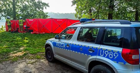Tragedia nad jeziorem Zaleskim w Złotowie. Nie żyje 57-letni wędkarz