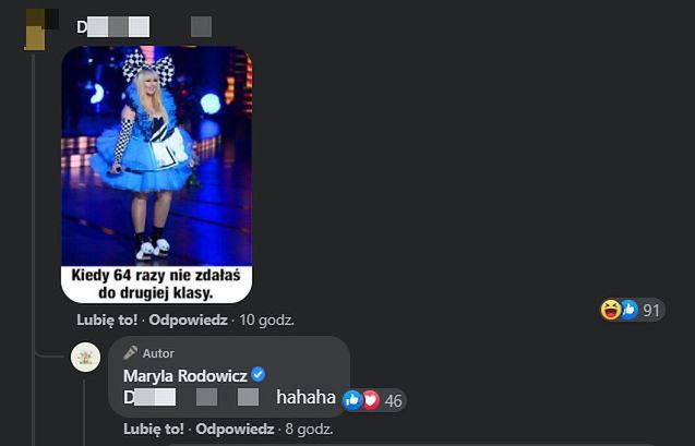 Oto jak Maryla Rodowicz podchodzi do nieprzychylnych komentarzy - z humorem!