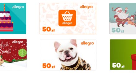 Allegro wprowadza karty podarunkowe