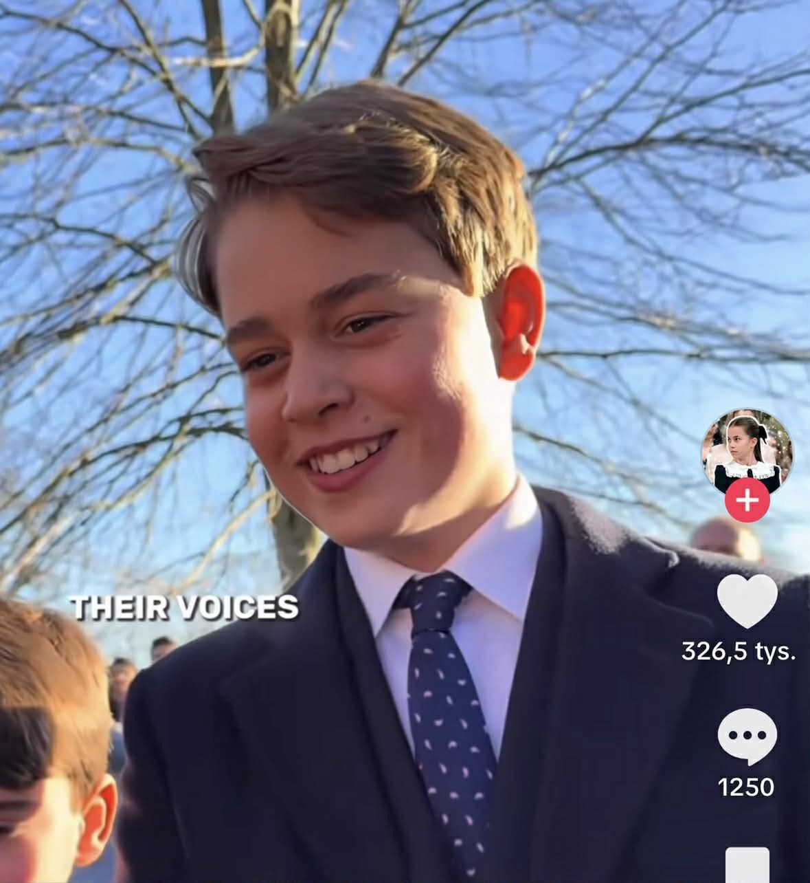 Nagranie, gdzie słychać głosy Charlotte, Louisa i George'a hitem