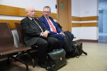 Kaczyński stawił się w sądzie. Zabrał głos tuż przed rozprawą