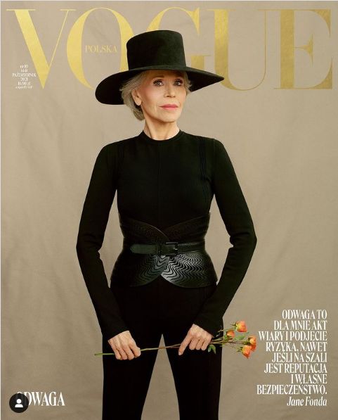 Jane Fonda na październikowej okładce "Vogue Polska"