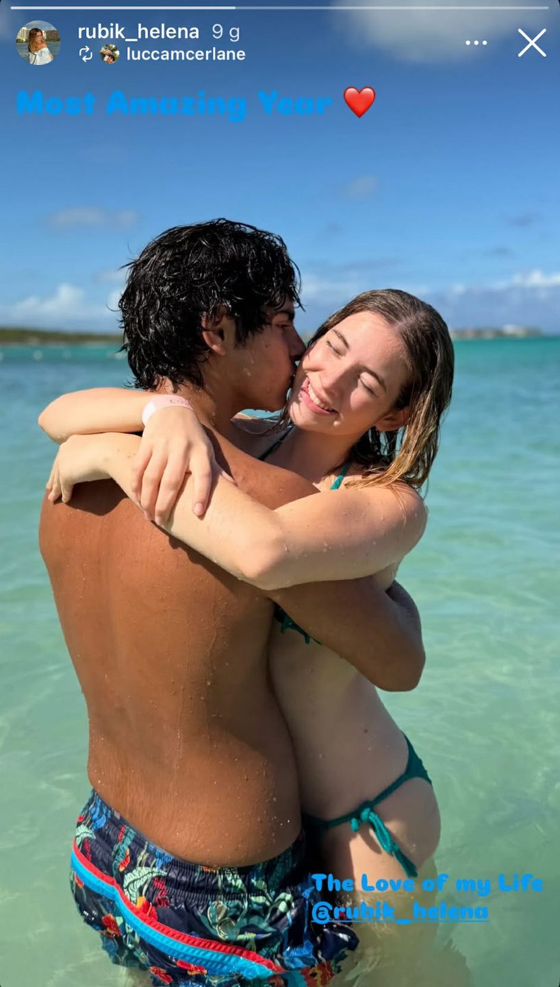 Helena Rubik z chłopakiem