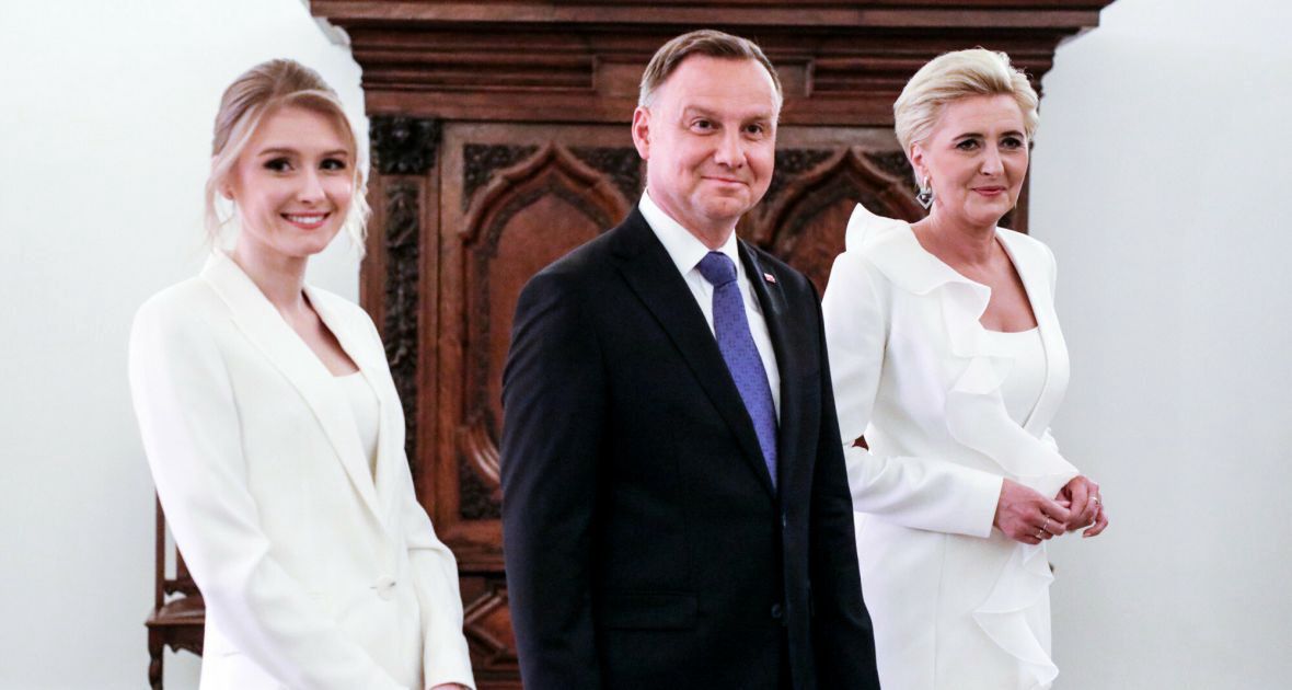 Pałac Prezydencki, wieczór wyborczy 12 lipca 2020 roku. Andrzej Duda nie zna jeszcze wyników wyborów