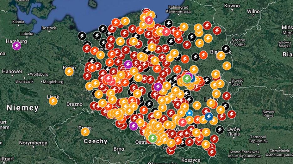 Strajk Kobiet na Mapach Google