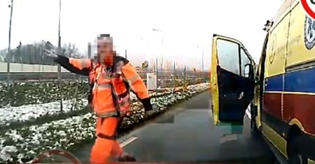 "Szeryf pogotowia" w akcji. Nagranie z zachodniopomorskiego