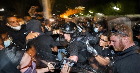 USA. Protesty po zabiciu George'a Floyda w Minneapolis. Zamieszki w Atlancie