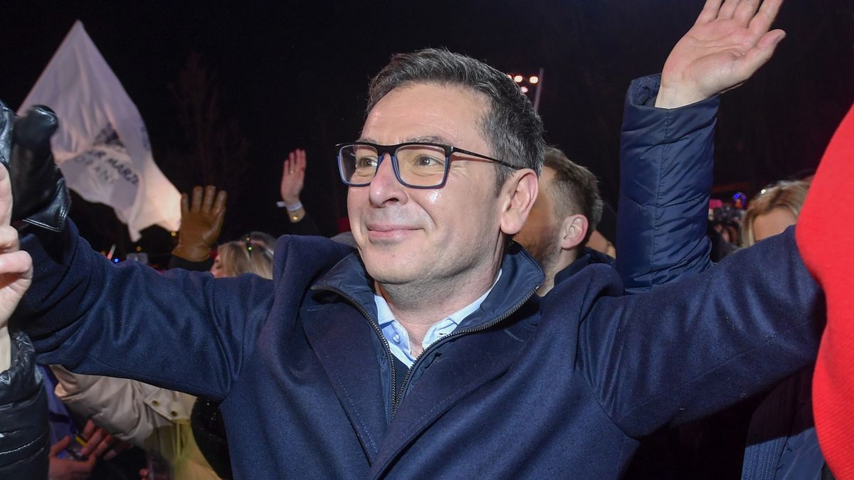 Na zdjęciu Michał Adamczyk podczas Sylwestra Marzeń w Zakopanem. 31 grudnia 2021