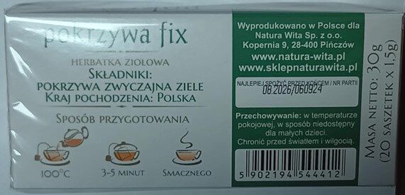 Data i nr. serii herbatki objętej ostrzeżeniem