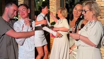 Klaudia Halejcio ZALAŁA SIĘ ŁZAMI podczas przemowy ślubnej mamy Grażyny. "Dziś nie tracimy córki, dziś zyskujemy syna"