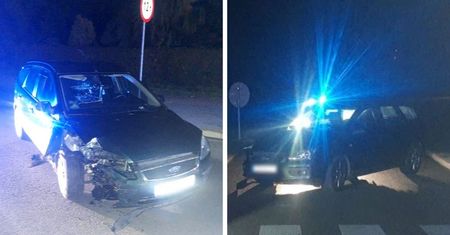 Miał tylko jechać po mleko. Skosił fordem latarnię