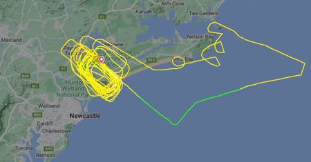 Koszmarny lot nad Newcastle. Pilot był niewzruszony